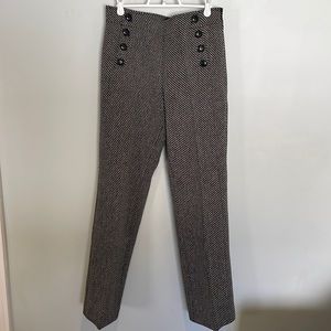 Ann Taylor Loft Original Dress Trouser Pants black & white size 4